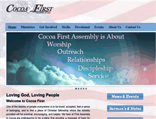 Tablet Screenshot of cocoafirstassembly.com